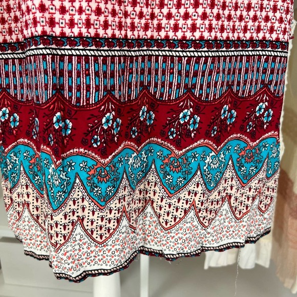 UMGEE Tunic Shift Dress sz. Small 3/4 sleeve Boho Hippie coastal beachy  #0671 - Picture 8 of 11